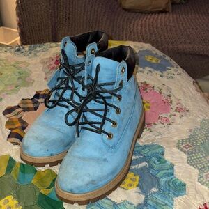 Blue Suede Timberlands